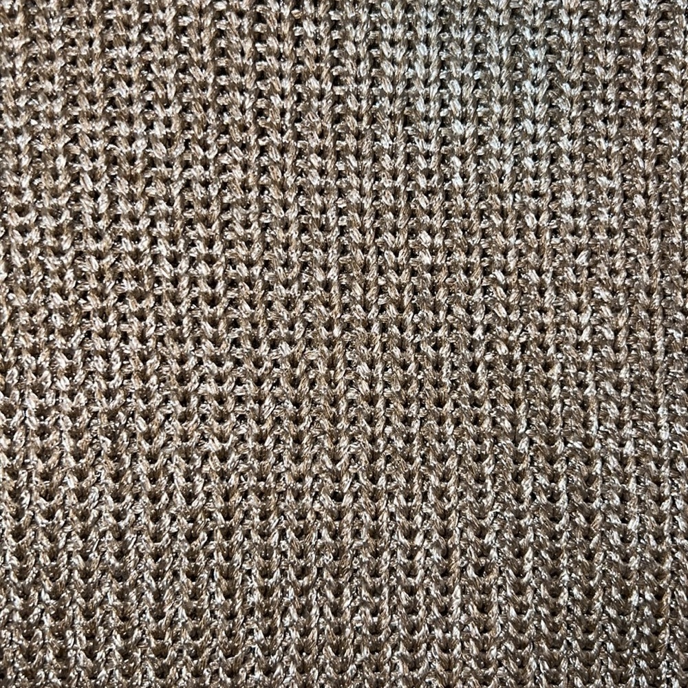 THEORY Gold Metallic Knitted Sweater - Picture 5 of 9